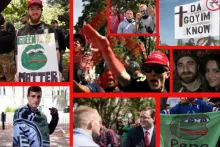 A collage image showing protesters in various locations.
