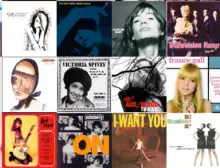 A grid of album covers featuring various artists including Victoria Spivey, France Gall, Transvision Vamp, Echobelly, and Tanya Tagaq, spanning multiple decades and genres.