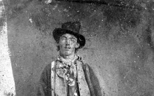 Portrait of American gunman Billy the Kid (1859–1881)