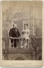 Lavinia Warren and husband Charles Stratton. 1863