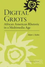 Cover to Digital Griots, green sun on green background