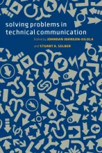 cover of solving problems in tech comm showing abstract gold symbols against a blue background